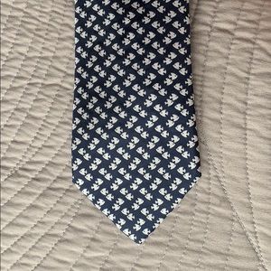 Tommy Hilfiger fish necktie in navy blue